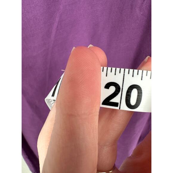 90s Vintage Top Womens Large Purple Y2K Eyelet Cottage Fairy Boho Bohemian - Picture 8 of 8